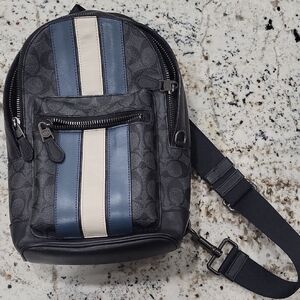 Coach Black and Blue Men's Backpack